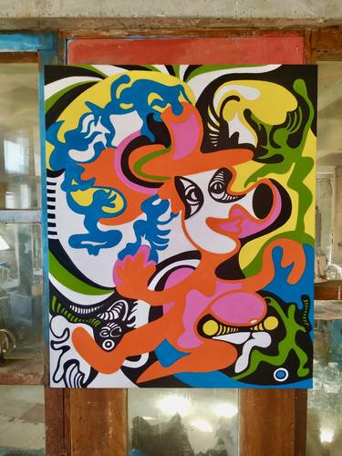 Original Expressionism Abstract Painting by Johanne Nordstrand