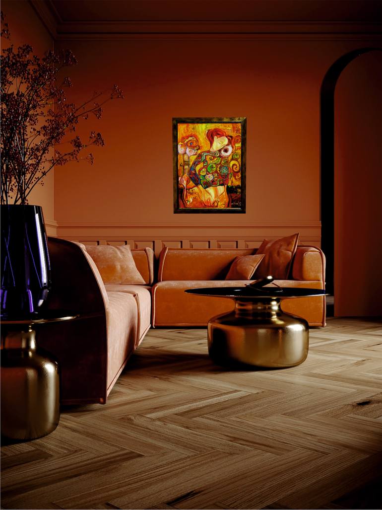 Original Figurative Women Painting by Lina Meligy