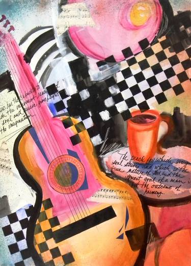 Print of Music Mixed Media by tricia Poulos Leonard
