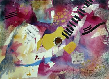 Print of Music Mixed Media by tricia Poulos Leonard