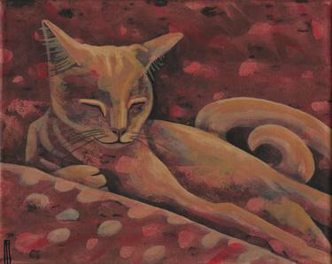 Print of Figurative Cats Paintings by Anna Asche