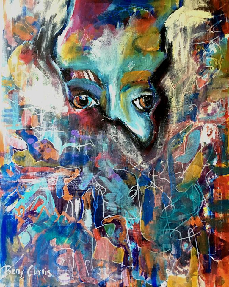 Chaos Enveloped Painting by BenJ Curtis | Saatchi Art