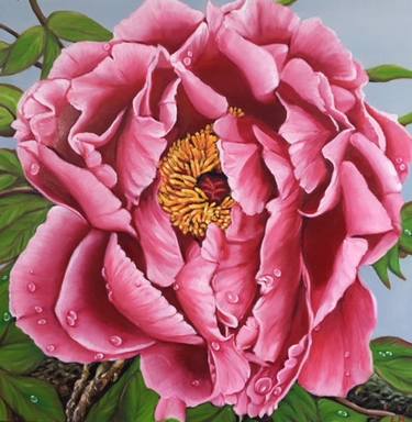 Original Floral Painting by Elena Monroe