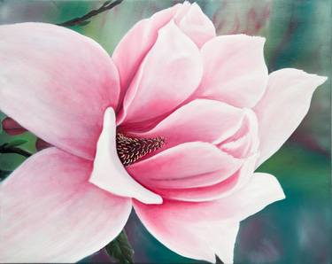 Original Floral Painting by Elena Monroe