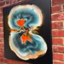 side view on studio wall