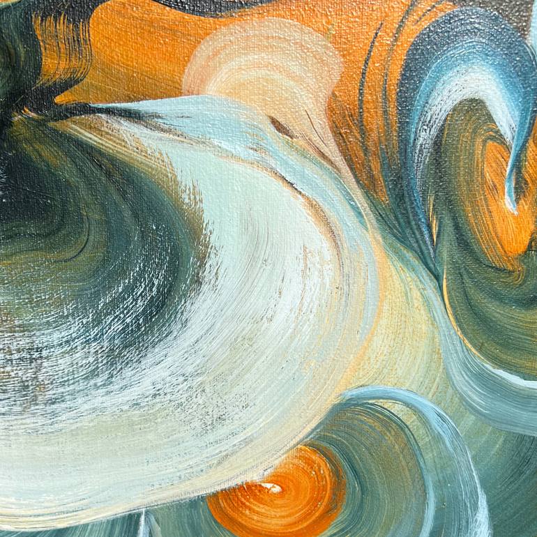 Original Art Deco Abstract Painting by Genevieve Leavold