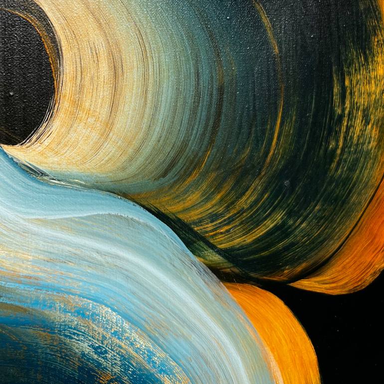 Original Art Deco Abstract Painting by Genevieve Leavold