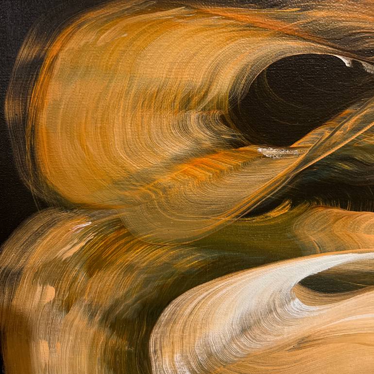 Original Art Deco Abstract Painting by Genevieve Leavold