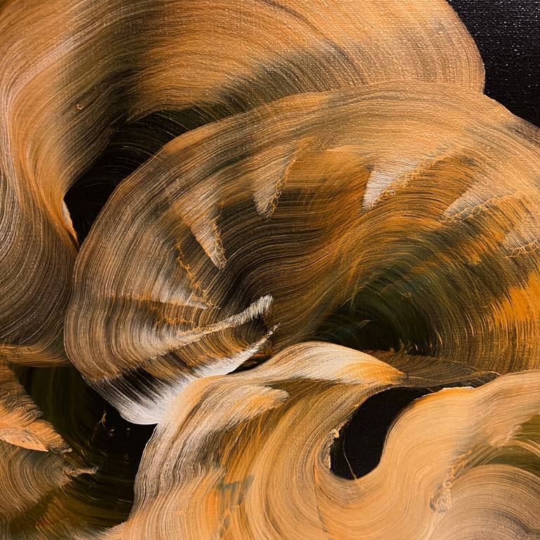 Original Art Deco Abstract Painting by Genevieve Leavold