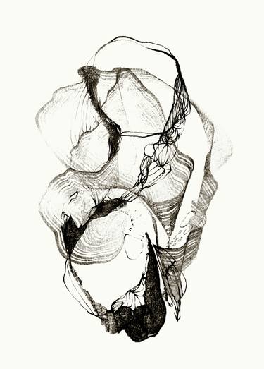 Original Abstract Botanic Drawings by Genevieve Leavold