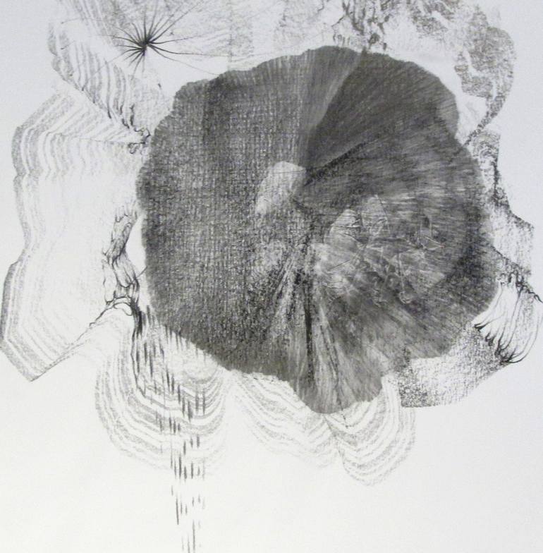 Original Abstract Nature Drawing by Genevieve Leavold