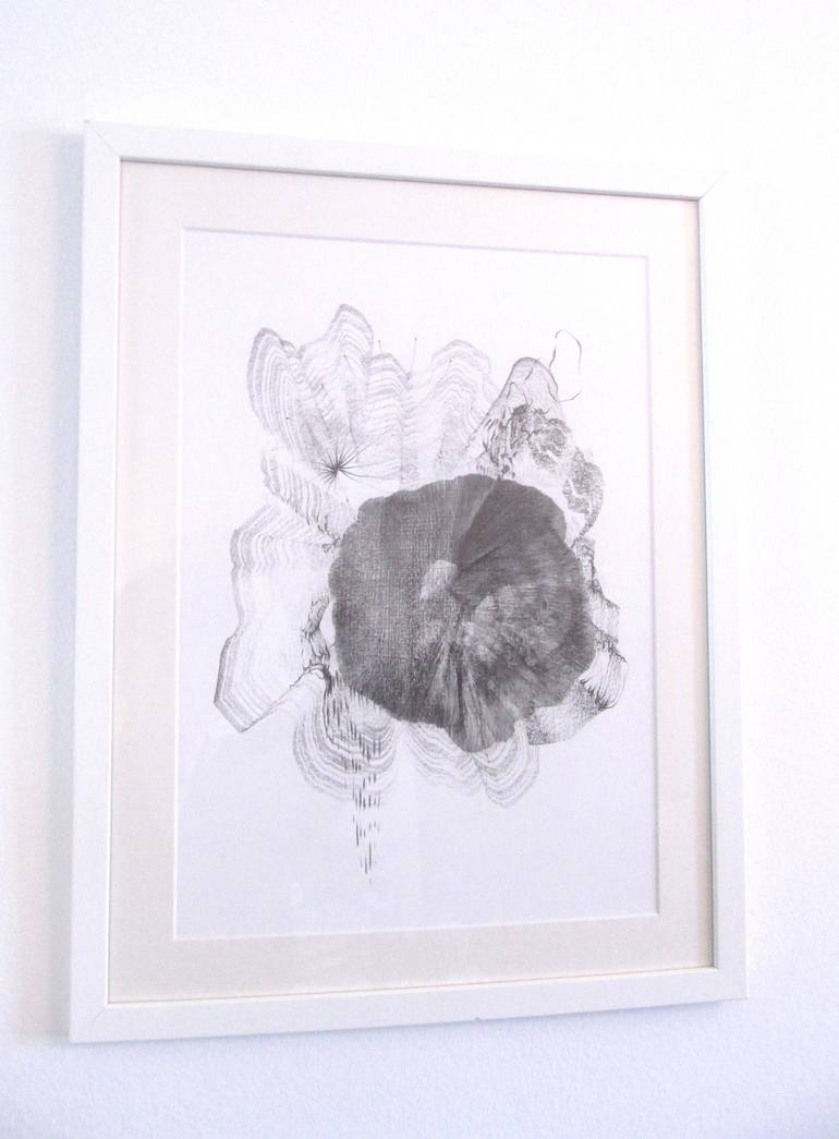 Original Abstract Nature Drawing by Genevieve Leavold