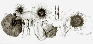 Original Abstract Mortality Drawings by Genevieve Leavold