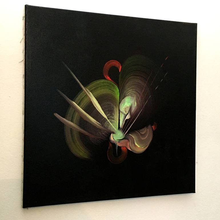 Original Abstract Botanic Painting by Genevieve Leavold