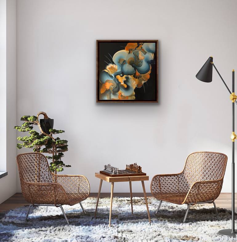Original Abstract Painting by Genevieve Leavold