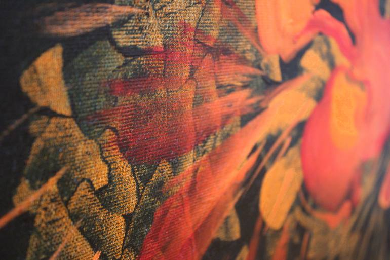 Original Abstract Botanic Painting by Genevieve Leavold