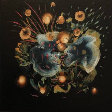 Print of Abstract Floral Paintings by Genevieve Leavold