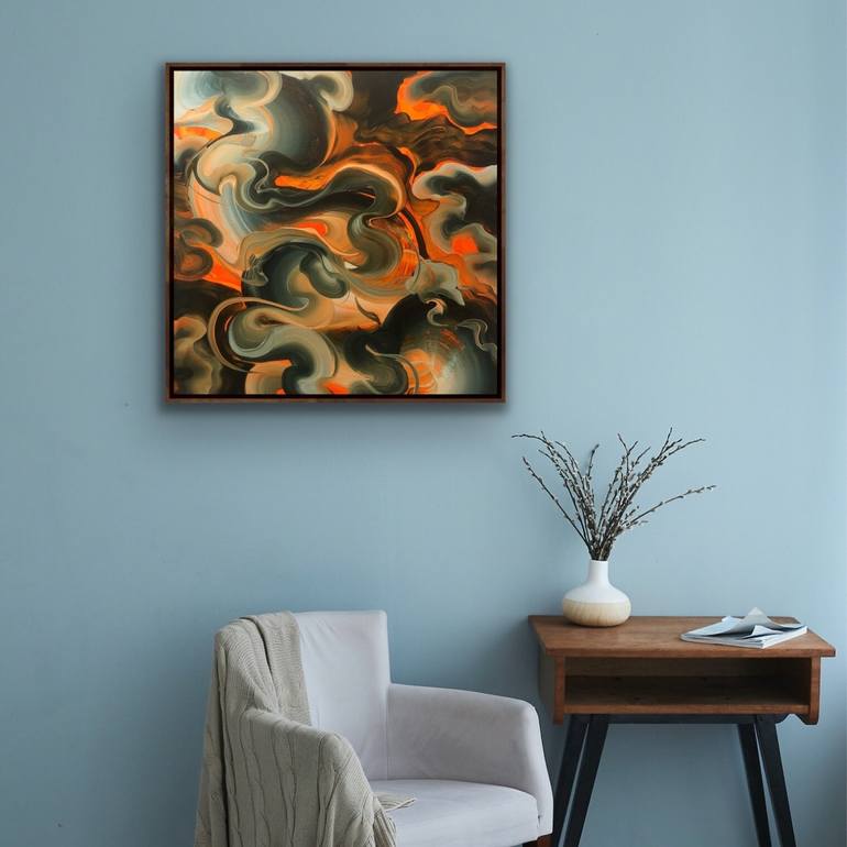 Original Abstract Painting by Genevieve Leavold