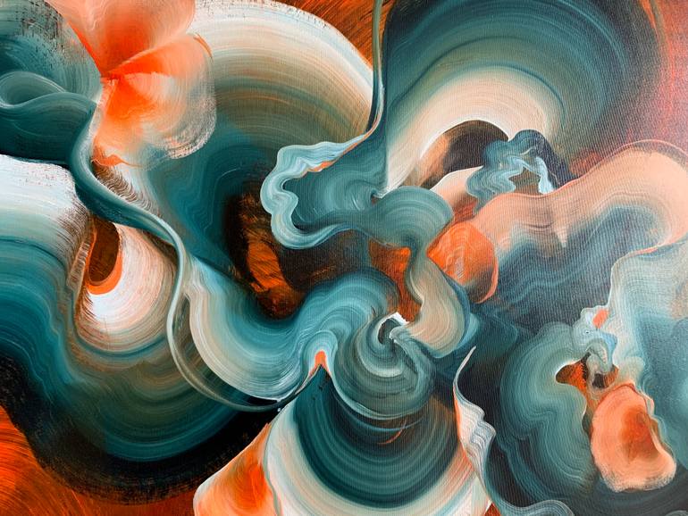 Original Abstract Painting by Genevieve Leavold