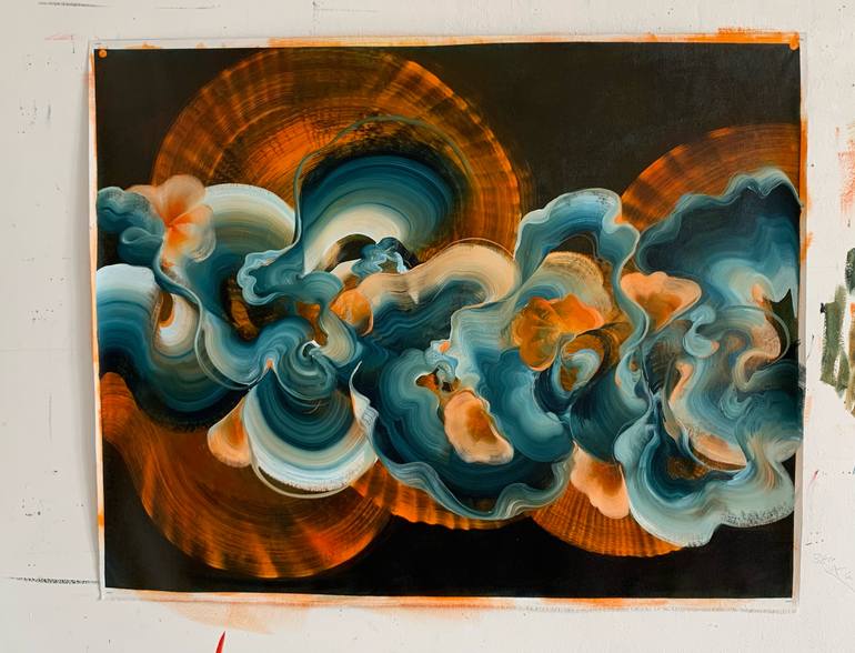 Original Abstract Painting by Genevieve Leavold