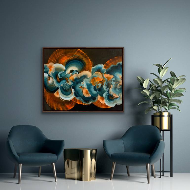 Original Abstract Painting by Genevieve Leavold