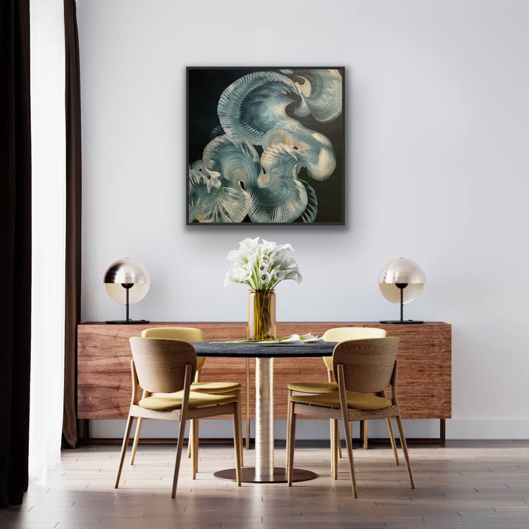 Original Abstract Painting by Genevieve Leavold