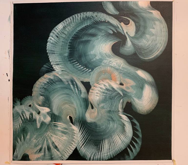 Original Abstract Painting by Genevieve Leavold