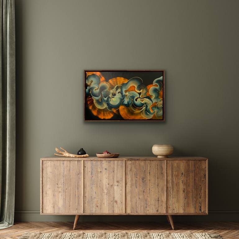 Original Abstract Painting by Genevieve Leavold