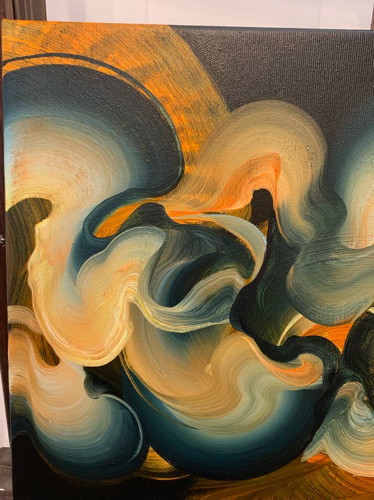 Original Abstract Painting by Genevieve Leavold