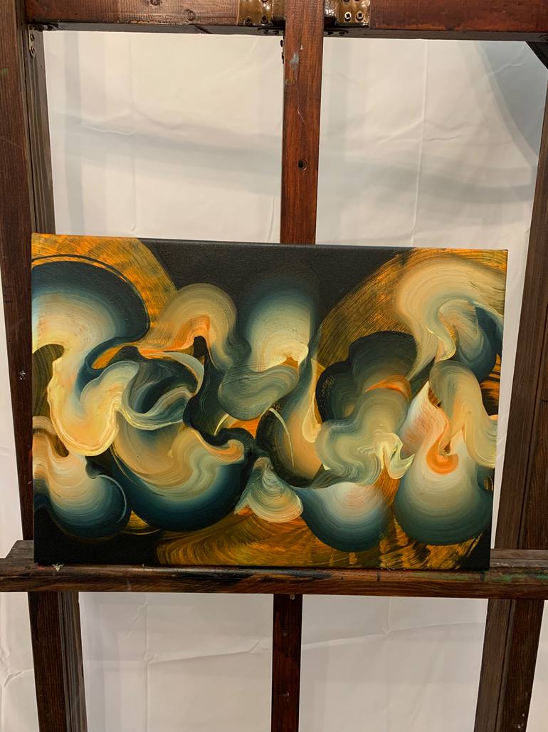 Original Abstract Painting by Genevieve Leavold