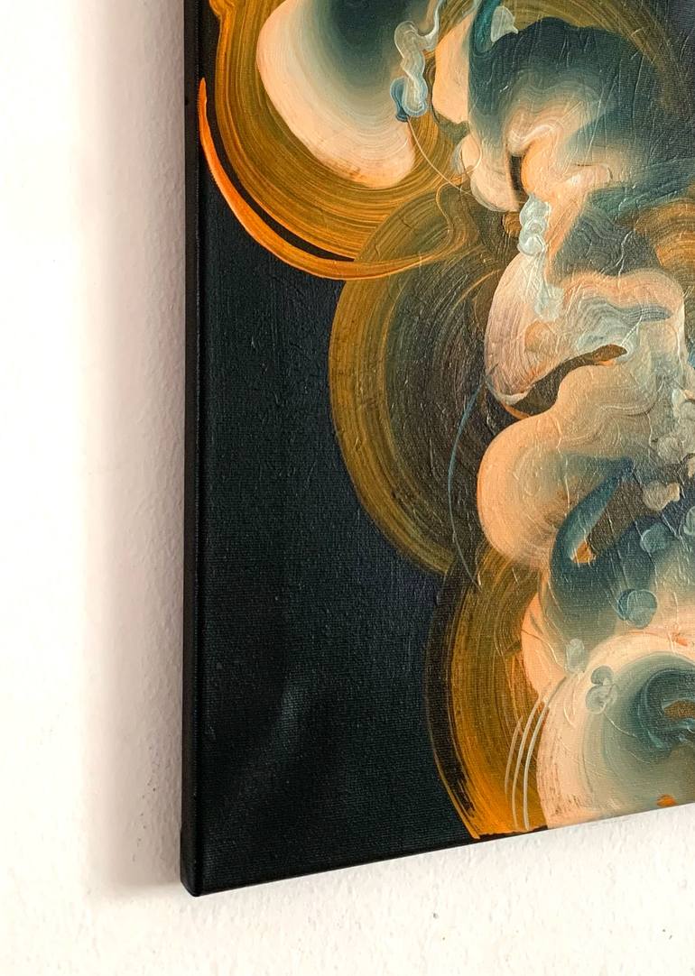 Original Abstract Expressionism Abstract Painting by Genevieve Leavold