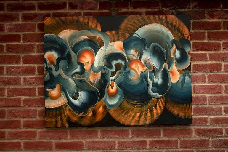 Original Abstract Painting by Genevieve Leavold