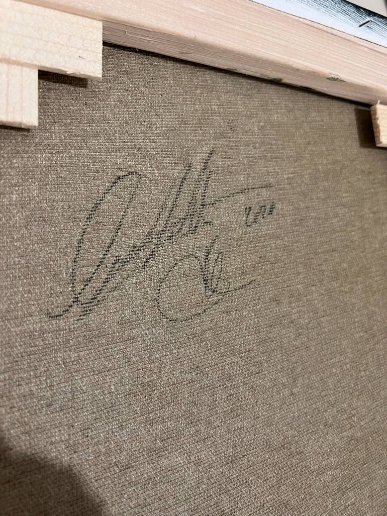 Original Abstract Expressionism Abstract Painting by Genevieve Leavold