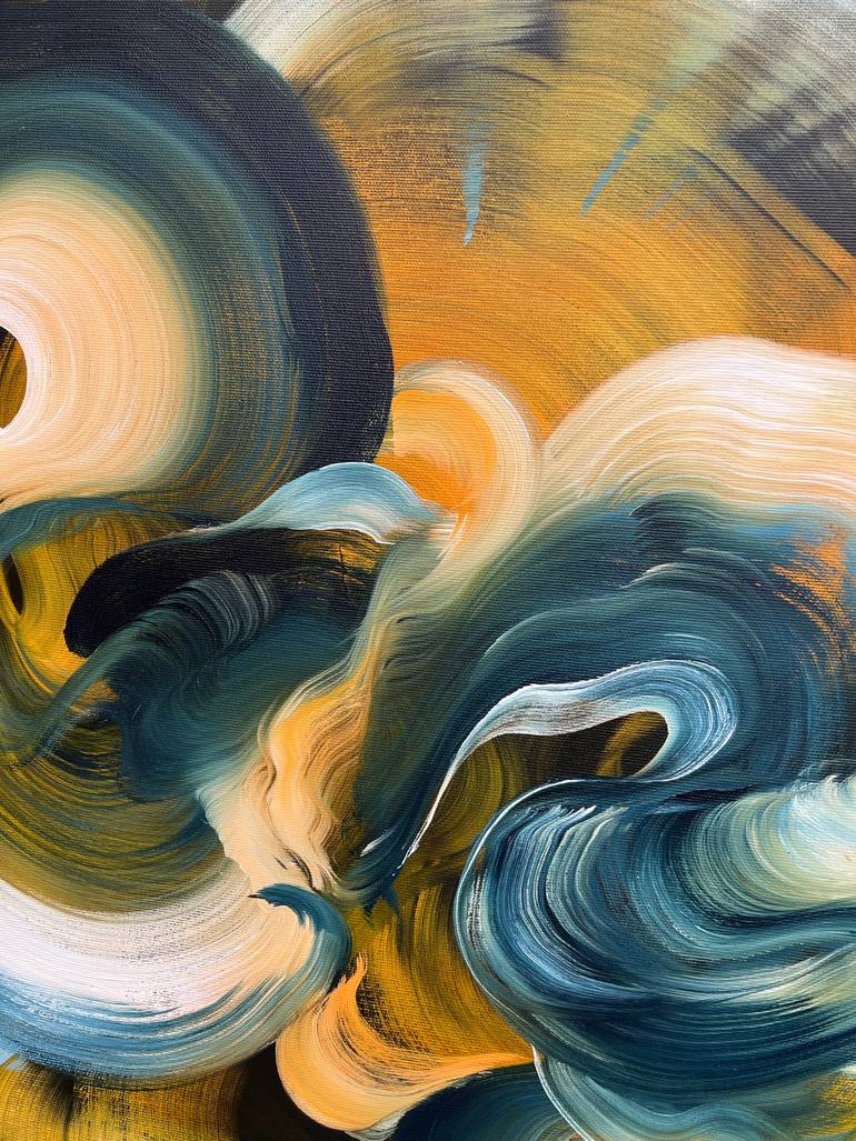 Original Abstract Expressionism Abstract Painting by Genevieve Leavold