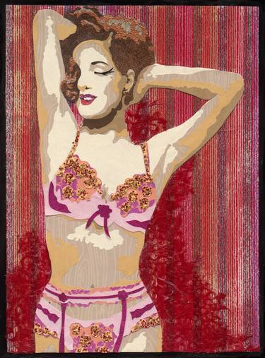 Original Figurative Women Collage by Kristi Abbott