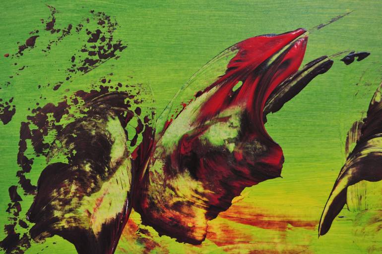 Original Abstract Expressionism Abstract Painting by Thierry Vobmann