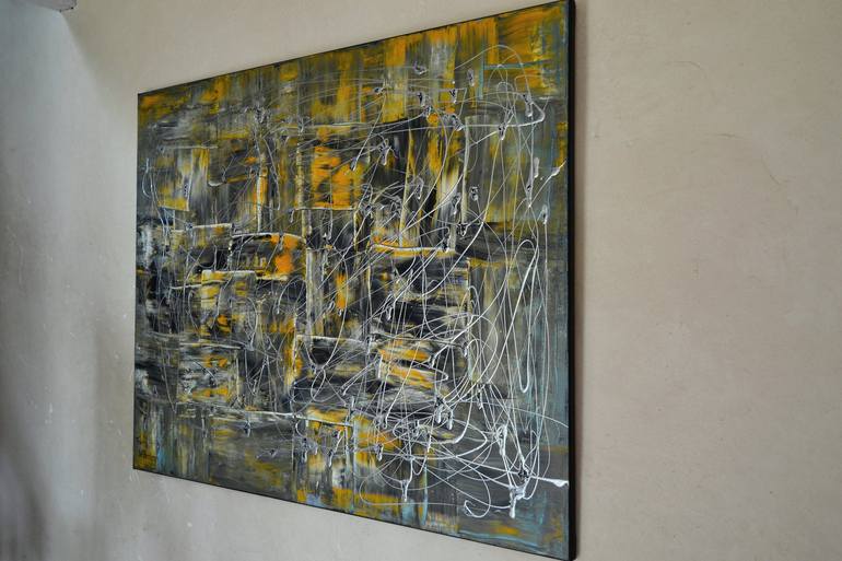 Original Abstract Expressionism Abstract Painting by Thierry Vobmann