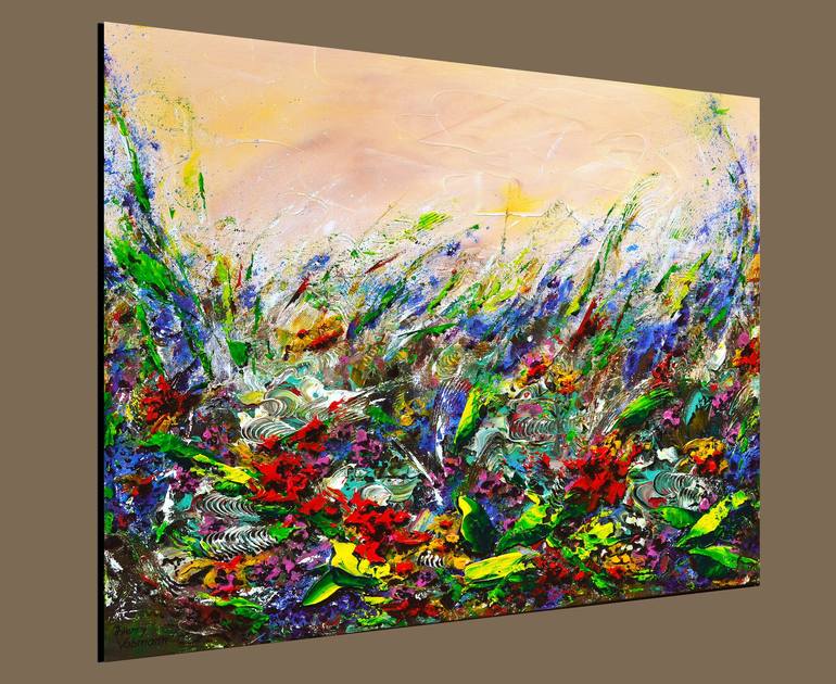 Original Floral Painting by Thierry Vobmann