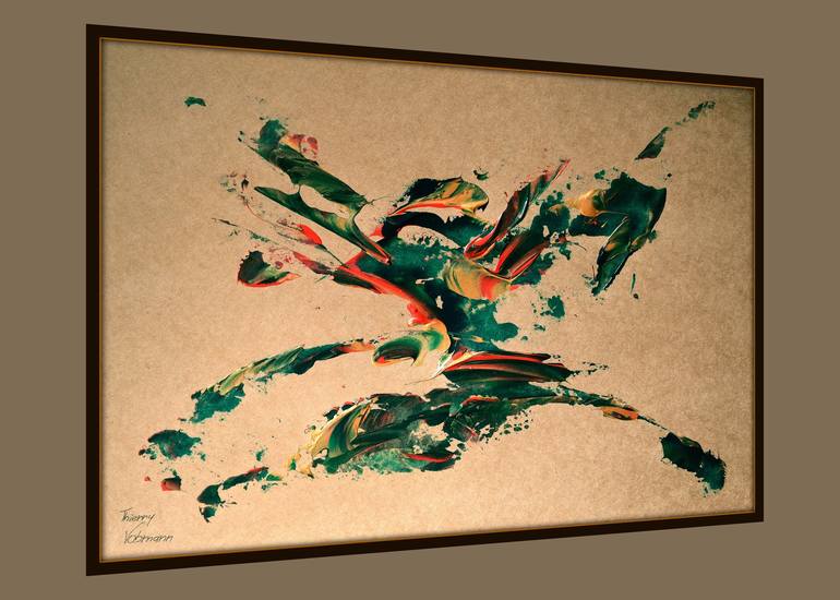 Original Abstract Expressionism Abstract Painting by Thierry Vobmann