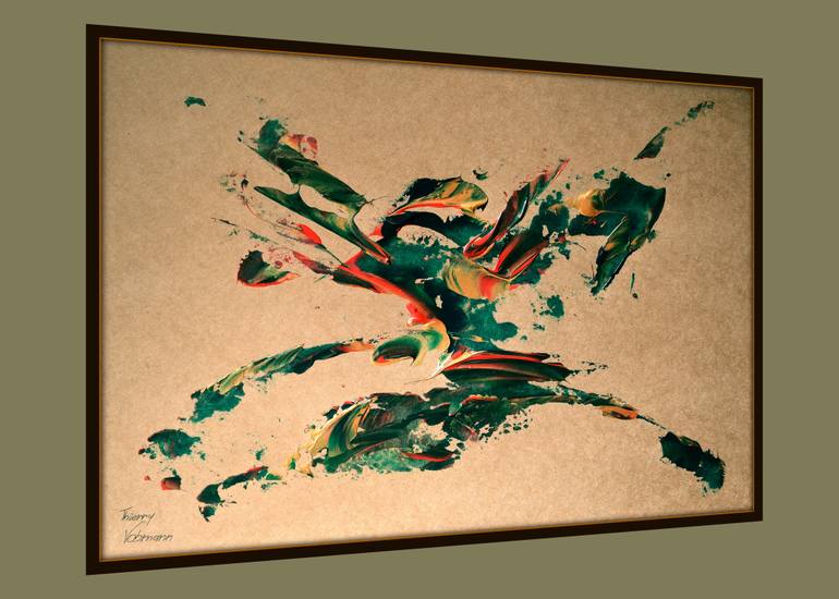 Original Abstract Expressionism Abstract Painting by Thierry Vobmann