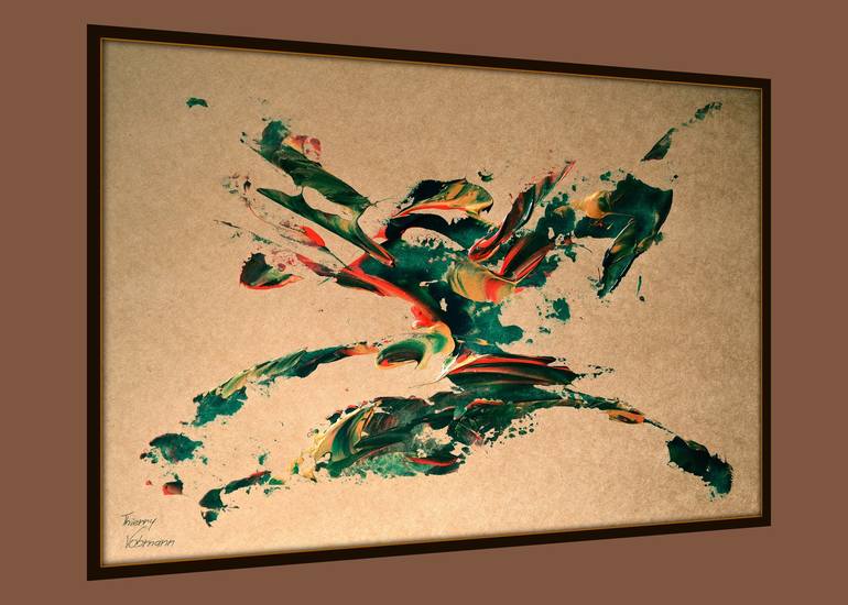 Original Abstract Expressionism Abstract Painting by Thierry Vobmann