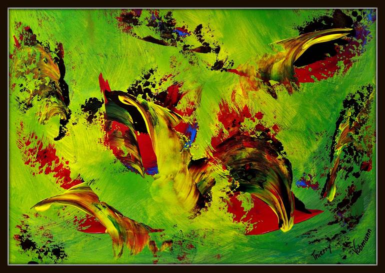 Original Abstract Painting by Thierry Vobmann