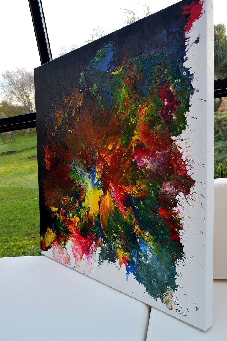 Original Abstract Expressionism Abstract Painting by Thierry Vobmann