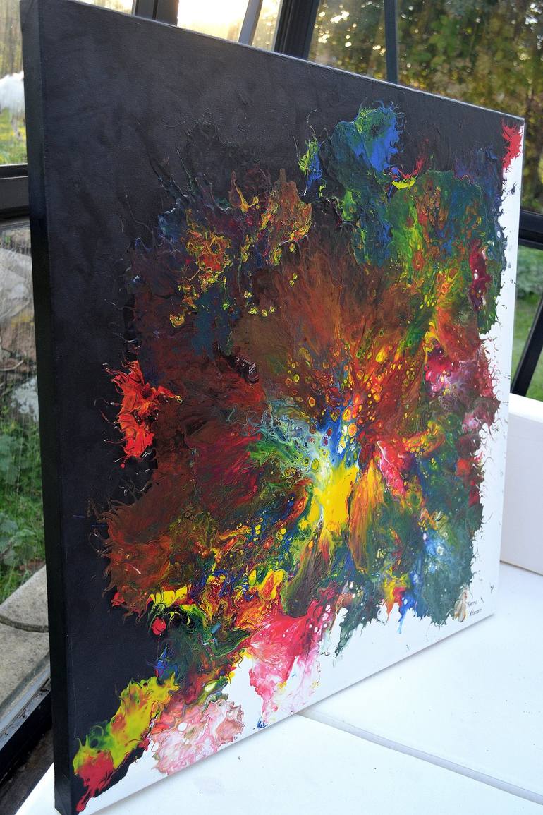 Original Abstract Expressionism Abstract Painting by Thierry Vobmann