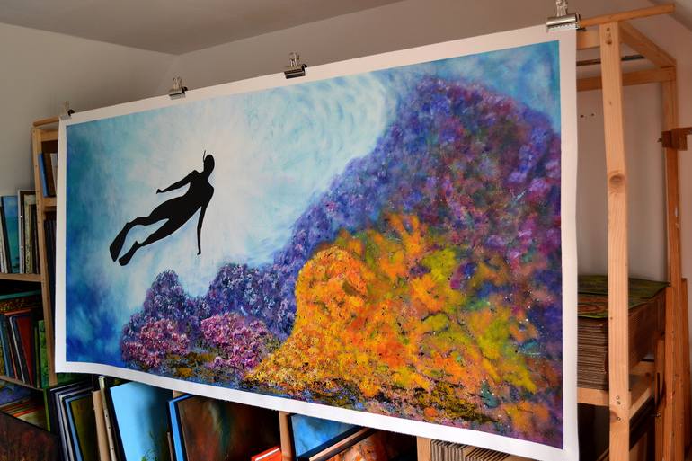 Original Figurative Seascape Painting by Thierry Vobmann