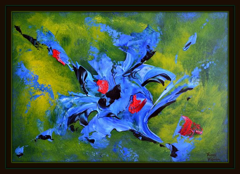 Original Abstract Expressionism Abstract Painting by Thierry Vobmann