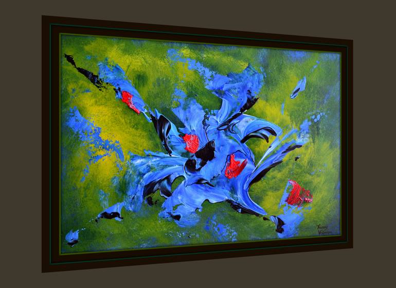 Original Abstract Expressionism Abstract Painting by Thierry Vobmann