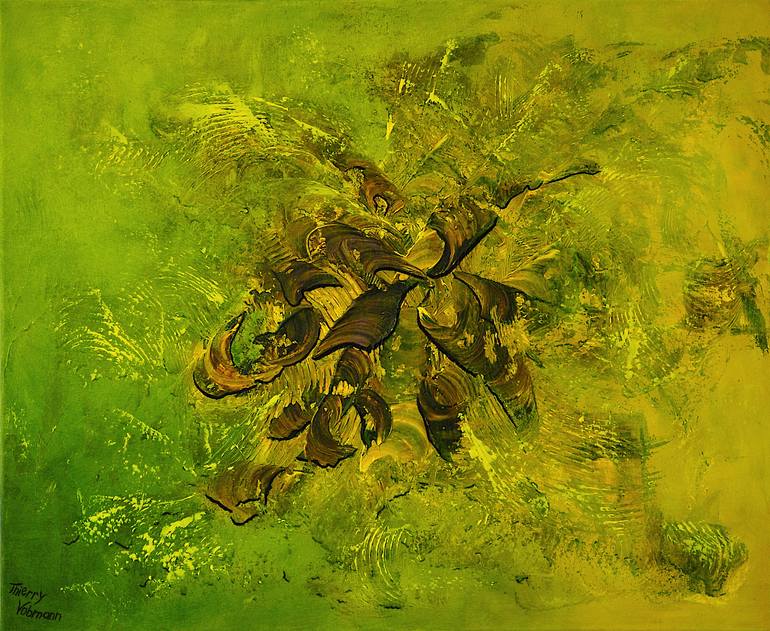 Original Abstract Painting by Thierry Vobmann | Abstract Art on Canvas | Happy new year