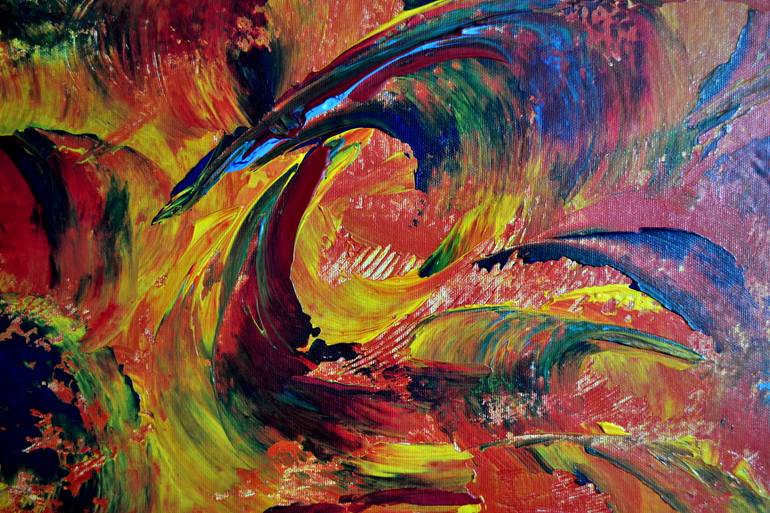 Original Abstract Expressionism Abstract Painting by Thierry Vobmann