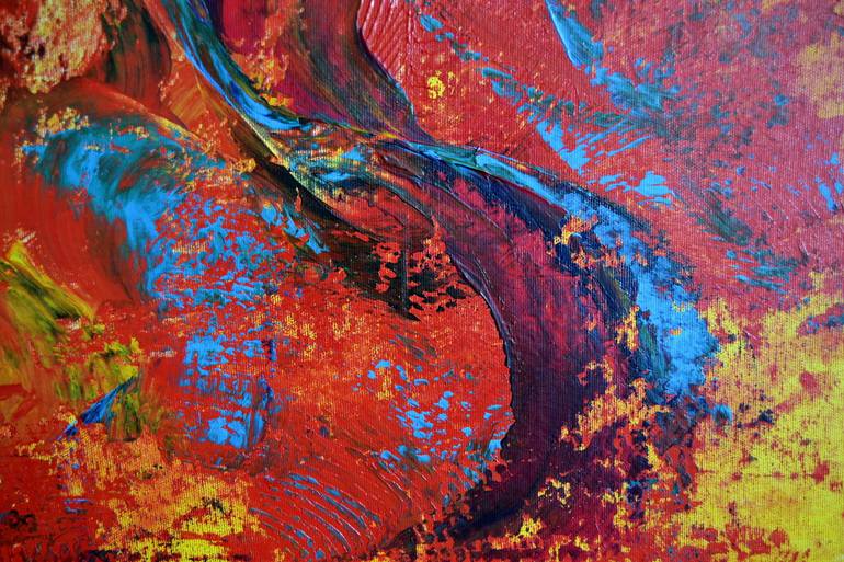 Original Abstract Expressionism Abstract Painting by Thierry Vobmann